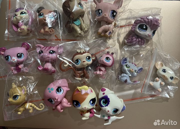 Littlest pet shop lps лпс пет лот щенок кролик мыш