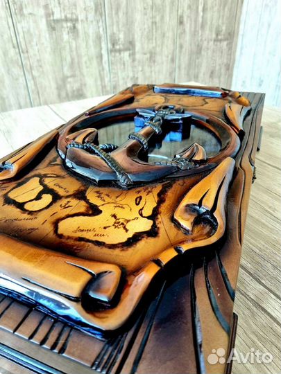 Нарды ручной работы со стеклом