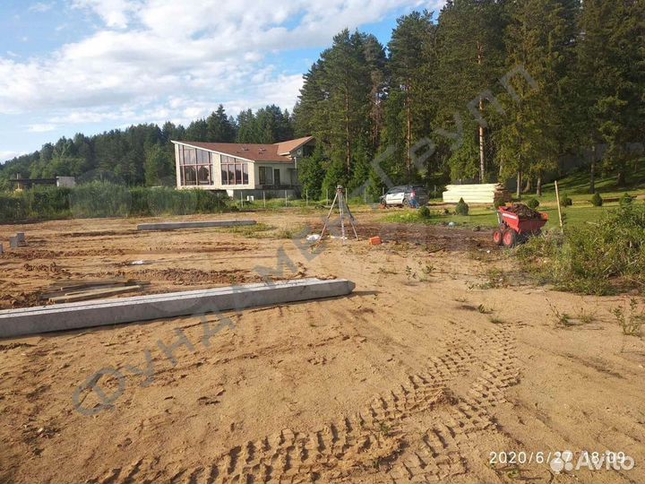 Фундамент на жб сваях / Свайный фундамент