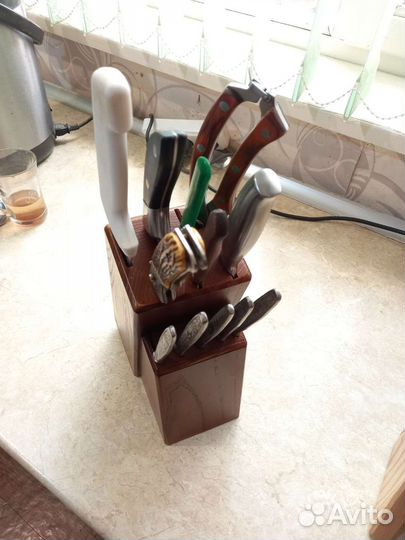 Подставки кухонные деревянные для ножей