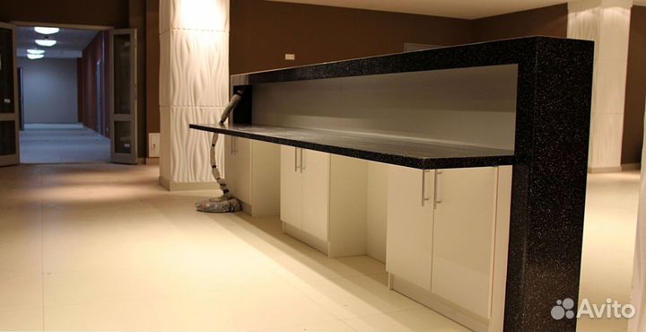 Барная стойка для клиники из искусственного камня