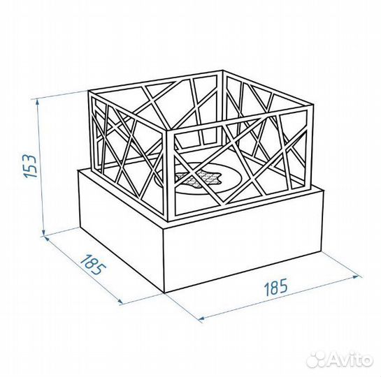 Биокамин Firelight BFP-T185BFB Bonfire Black