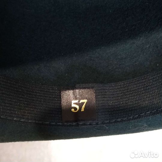 Шляпа фетровая женская синяя 57