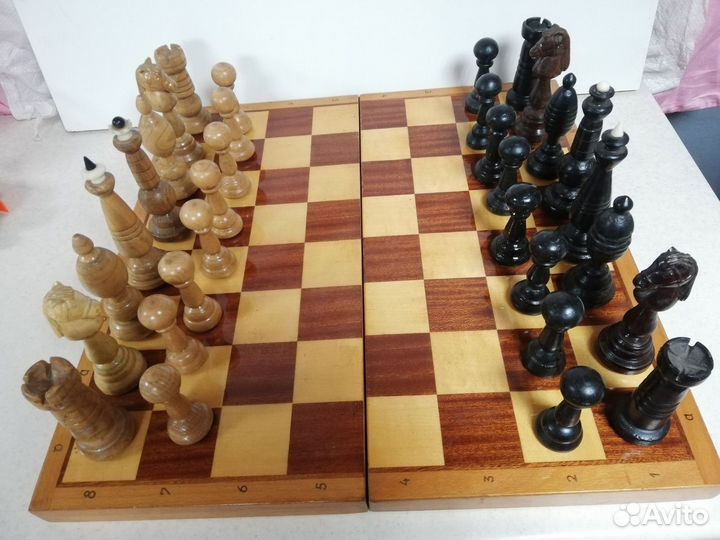 Шахматы Большие резные шахматные фигуры