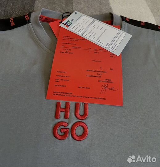 Футболка HugoBoss Gray