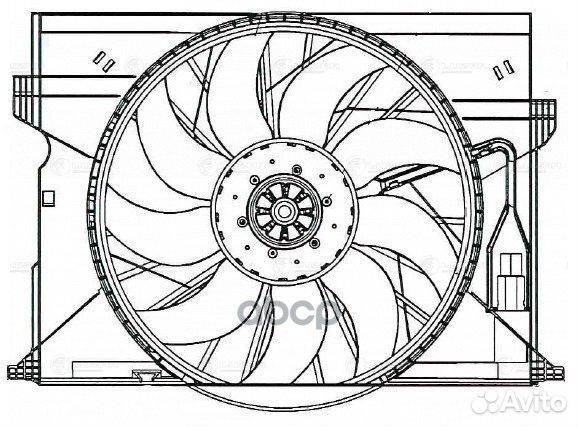 Вентилятор радиатора охлаждения MB E(W211) 02