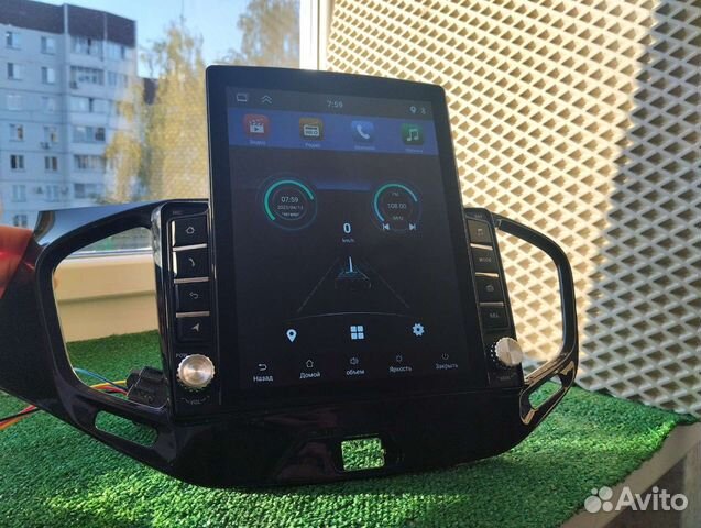 Android магнитола на LADA Vesta в стиле Тесла объявление продам