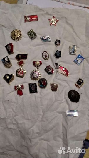 Значки СССР Ленин и др