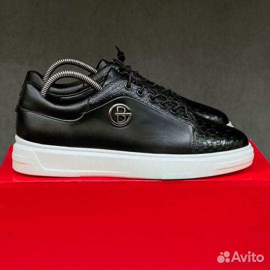 Кеды мужские кожанные