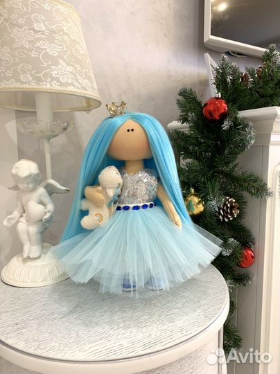 Интерьерная текстильная кукла ручной работы