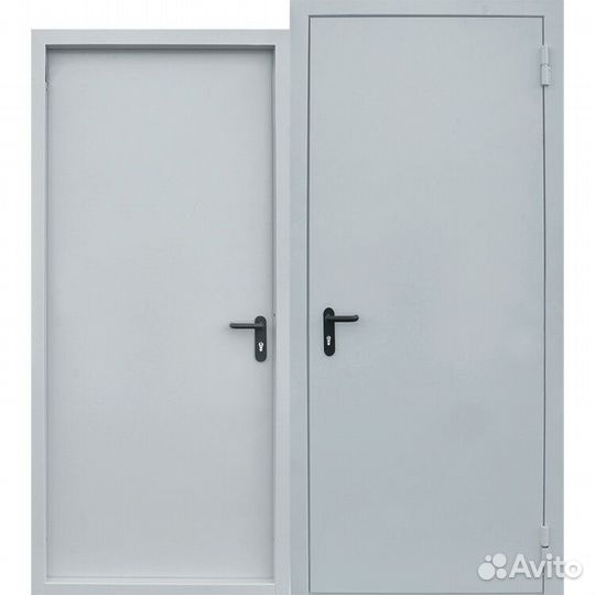 Дверь противопожарная двупольная дпм2-EI60