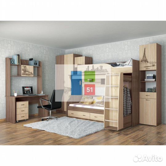 Кровать чердак