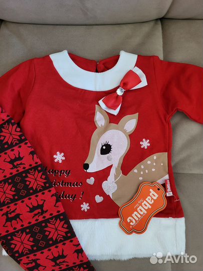 Новогодний костюм для девочки 80