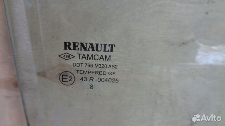 Стекло двери задней правой Renault Symbol I 1999