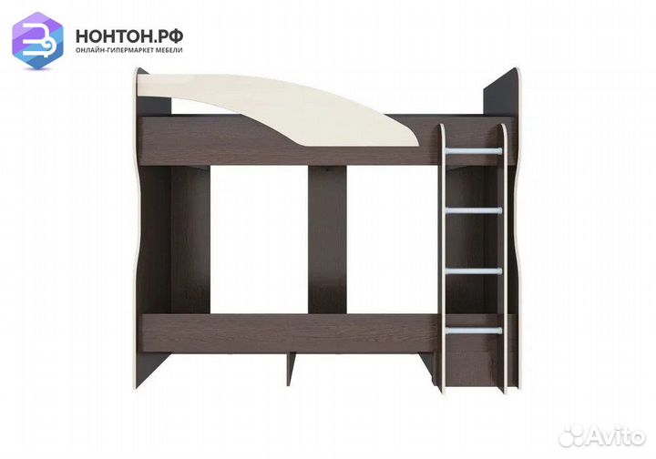 Двухъярусная кровать Мийа А венге / дуб молочный