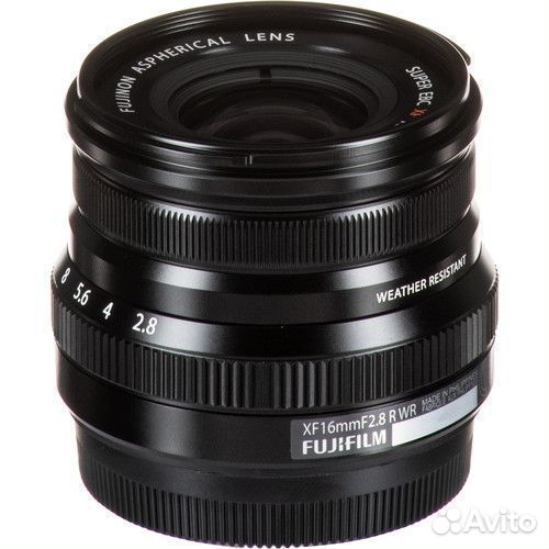 Объектив Fujifilm XF 16mm f/2.8 R WR X-Mount Black