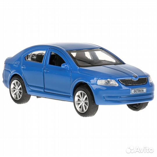 Машина Skoda Octavia 12 см синяя металл инерция Технопарк octavia-BU