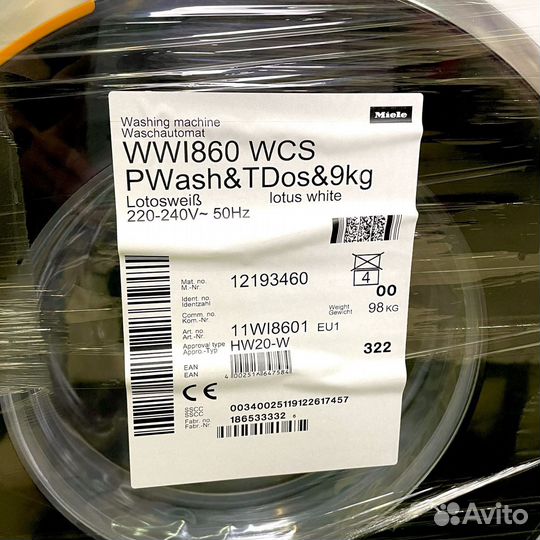 Стиральная машина Miele WWI860WCS