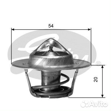Термостат gates th00191g1 для а/м subaru outback