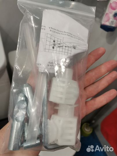 Набор крепежа для монтажа подвесного унитаза