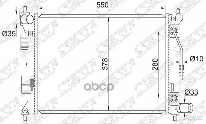Радиатор Hyundai Creta 15-20 / Elantra 10-16 / Kia