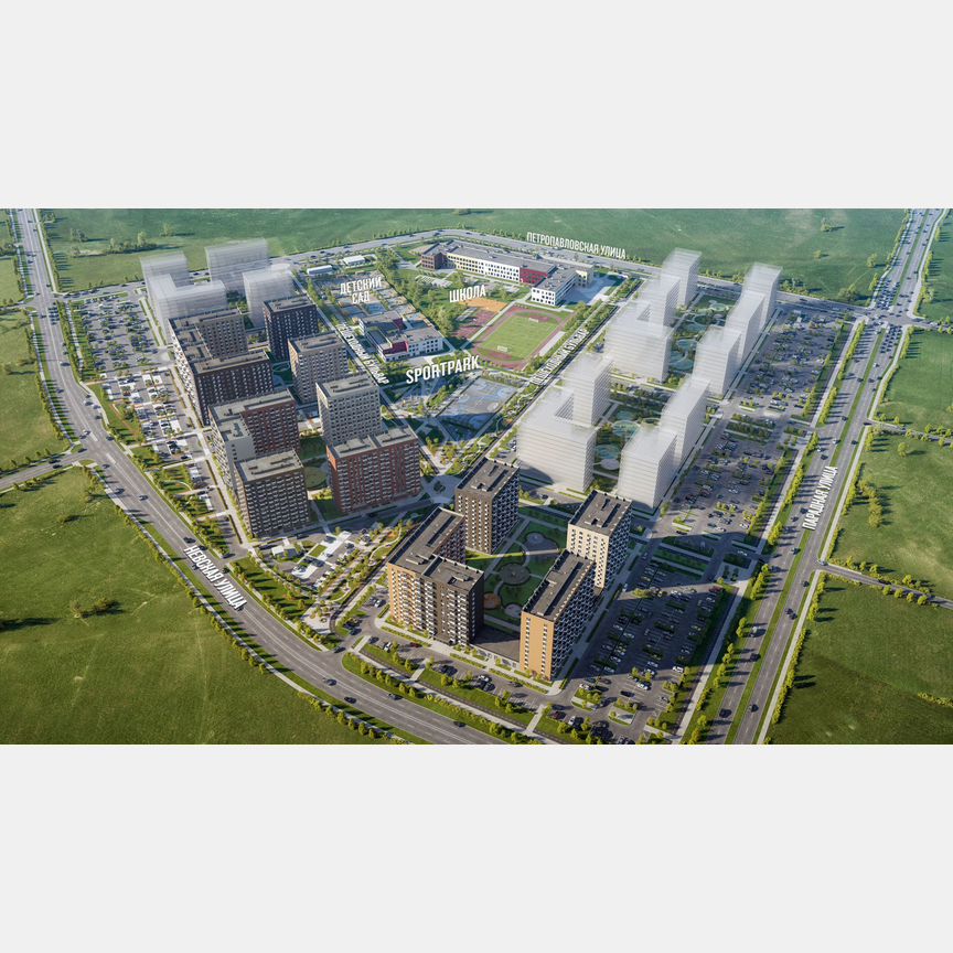2-к. квартира, 64,4 м², 7/12 эт.