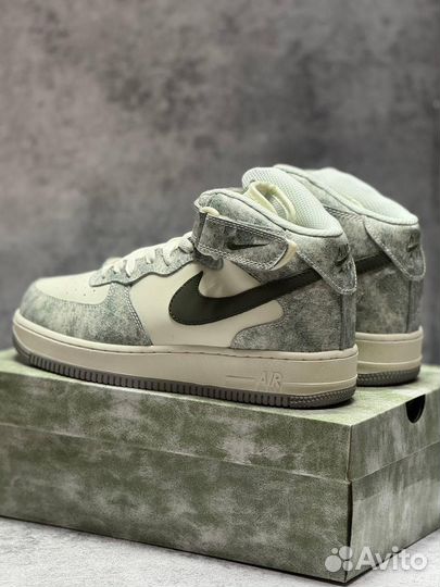Кроссовки Nike Air Force 1 High зимние (Арт.79166)