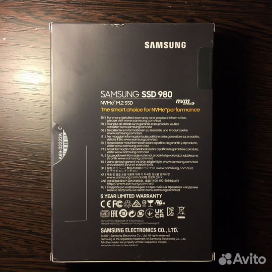 SSD для Macbook Air Pro 2013 2015 samsung 980