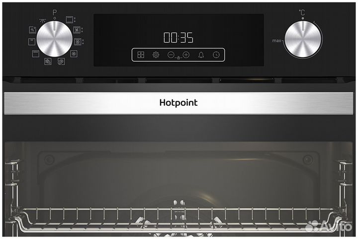 Встраиваемый электрический духовой шкаф hotpoint fe8 821 h bl черный