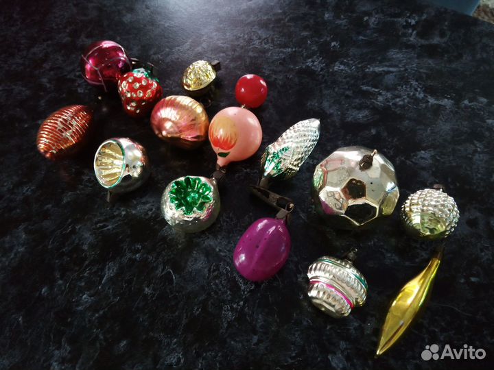 Старые ёлочные игрушки СССР