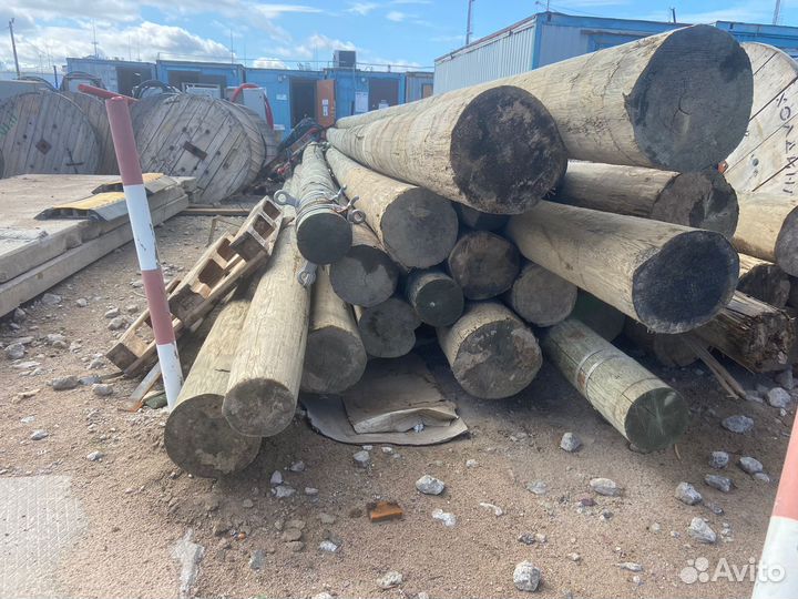 Деревянные опоры лэп