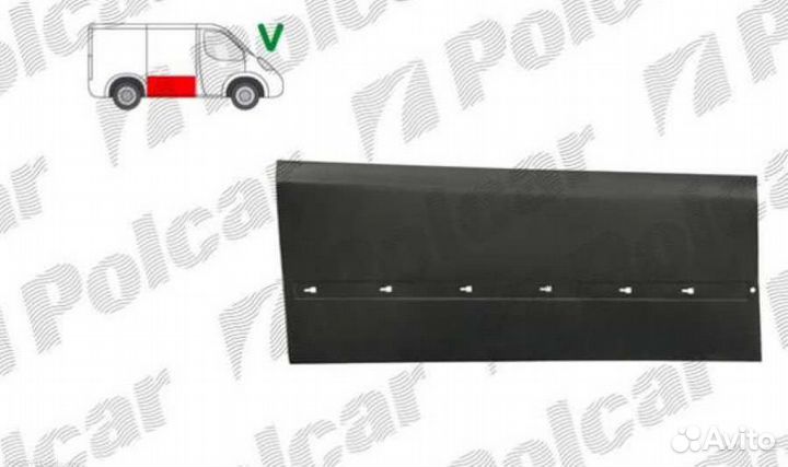 Накладка сдвижной двери Mercedes Vito W638 (Polcar