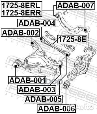 Сайленблок заднего нижнего рычага audi A6 avant