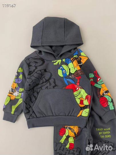 Теплый спортивный костюм на флисе hm 98 104 110