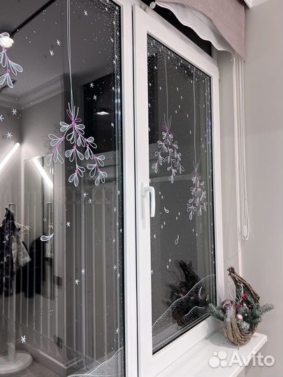 Роспись стёкол, витрин