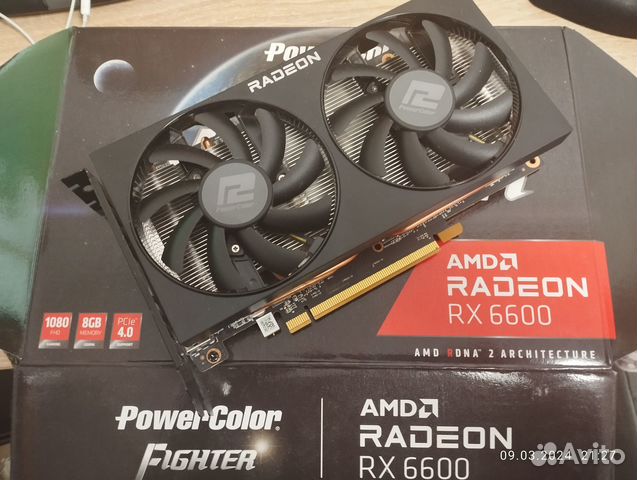 Видеокарта RX6600 PowerColor 8GB gddr5 Fighter купить в Екатеринбурге ...