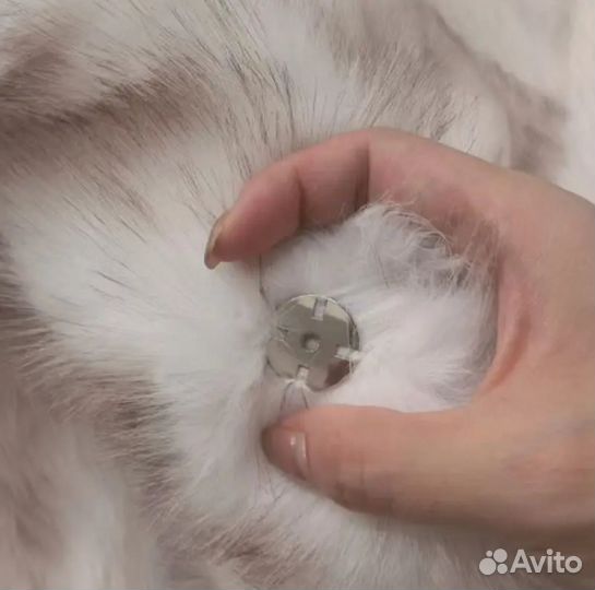 Искусственная шуба новая, под песца, neo mint