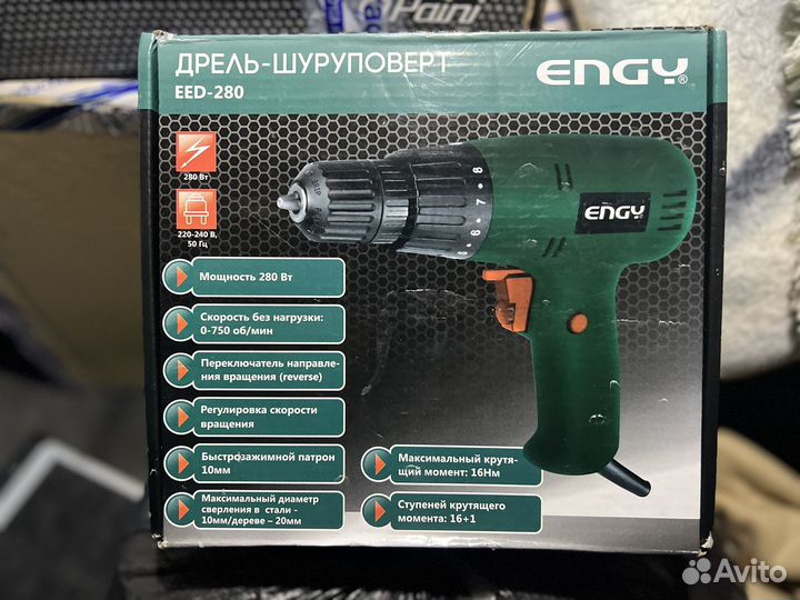 Дрель шуруповерт электрический Engy