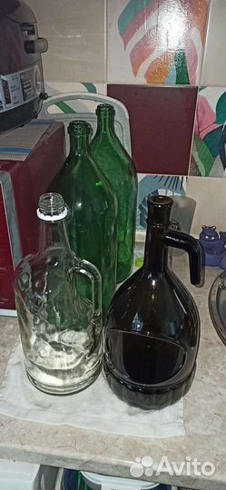 Бутылка стеклянная