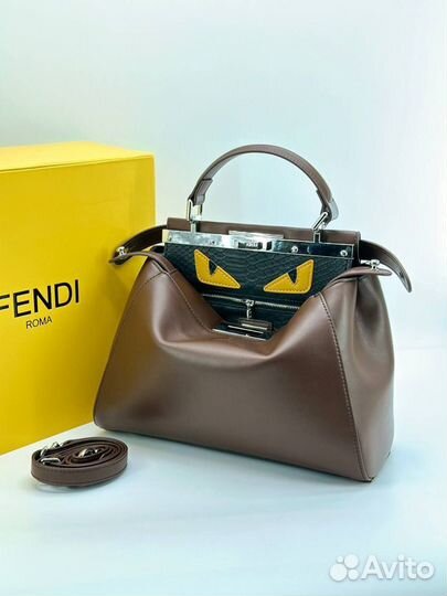 Сумка fendi натуральная кожа