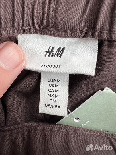 Штаны Мужские H&M Slim fit Tapered Размер М