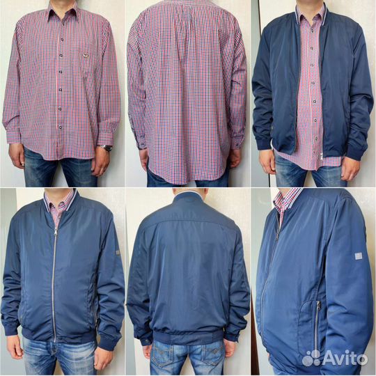 Мужские вещи 52 54 рубашка 52 54 ветровка Франция
