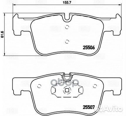 Колодки торм. для а/м BMW 1 (F20) (11) /3 (F30)