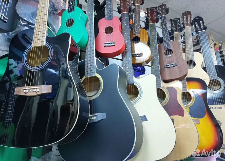 Гитара, укулеле, скрипка или любые аксессуары