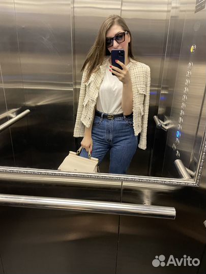 Твидовый пиджак mango S