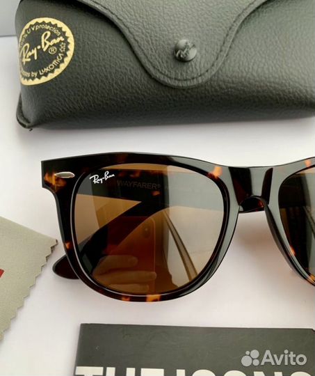 Солнцезащитные очки ray ban wayfarer 54 коричневые