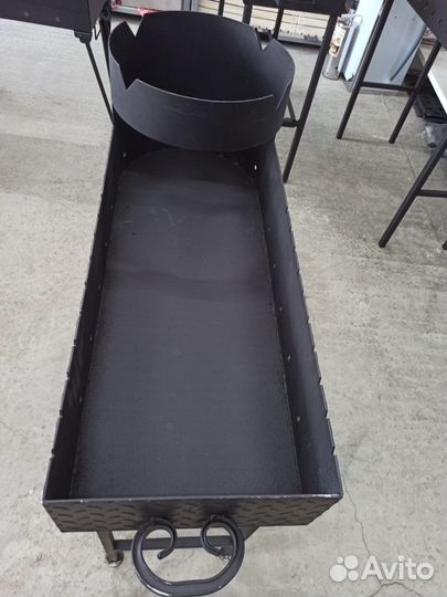 Мангал с печью под казан