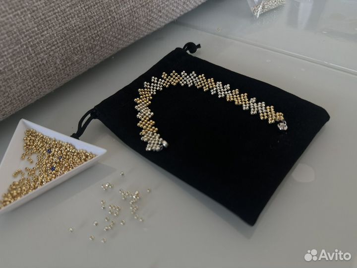 Чокер из чешского бисера