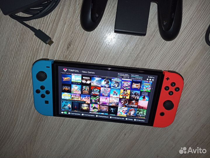 Nintendo switch oled прошитая с играми