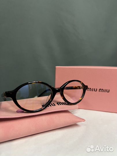 Очки Miu Miu леопардовые трендовые